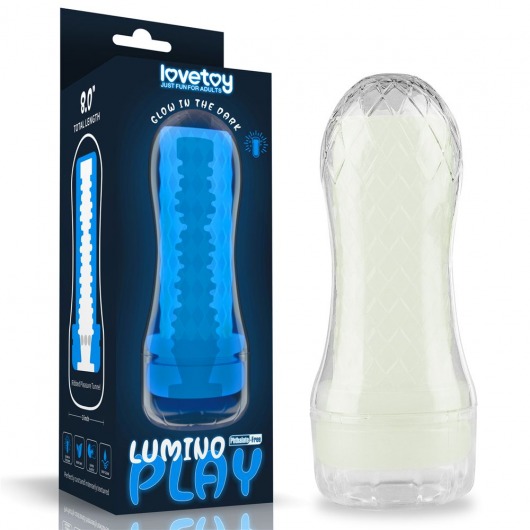 Светящийся в темноте мастурбатор Lumino Play Masturbator Ribbed - Lovetoy - в Северске купить с доставкой