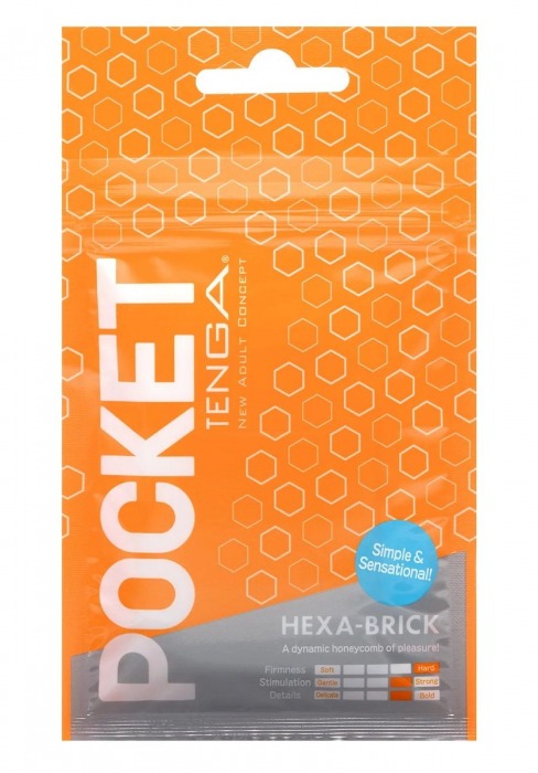 Карманный мастурбатор HEXA-BRICK - Tenga - в Северске купить с доставкой