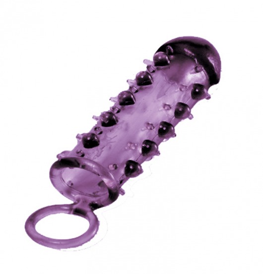 Закрытая фиолетовая насадка с пупырышками SAMURAI PENIS SLEEVE PURPLE - 14,5 см. - NMC - в Северске купить с доставкой