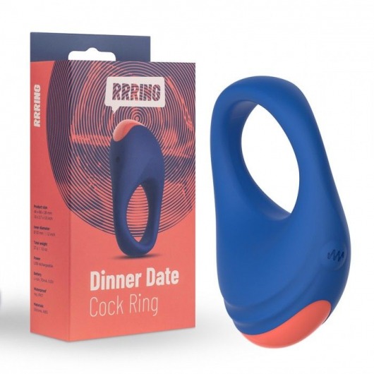Синее эрекционное кольцо RRRING Dinner Date Cock Ring - FeelzToys - в Северске купить с доставкой
