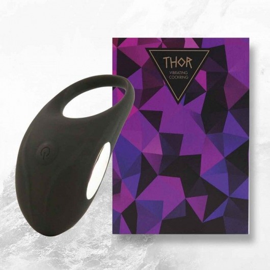 Черное эрекционное виброкольцо Thor Cockring - FeelzToys - в Северске купить с доставкой