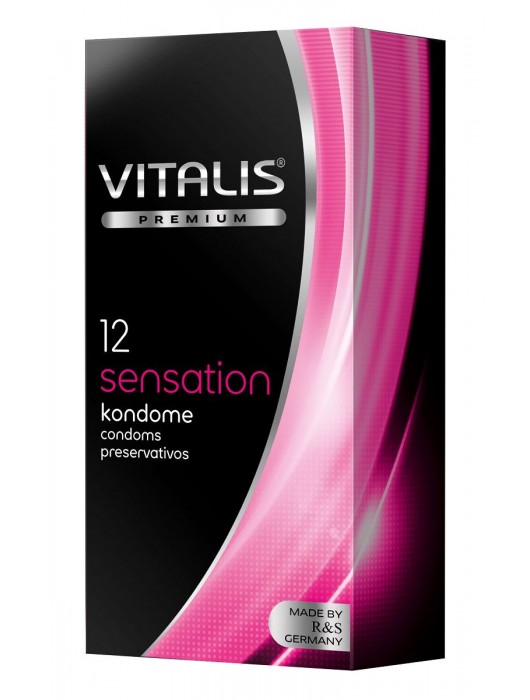 Презервативы VITALIS PREMIUM sensation с пупырышками и кольцами - 12 шт. - Vitalis - купить с доставкой в Северске