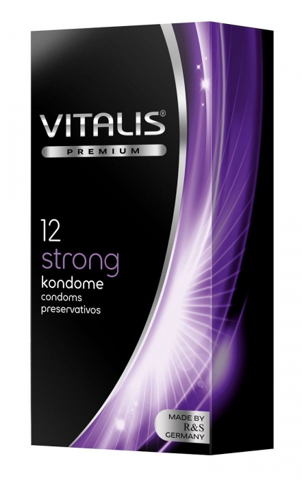 Презервативы с утолщённой стенкой VITALIS PREMIUM strong - 12 шт. - Vitalis - купить с доставкой в Северске
