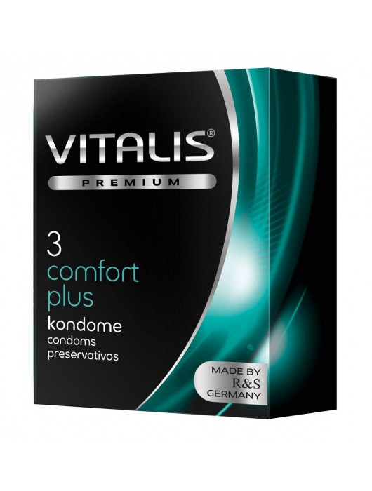 Контурные презервативы VITALIS PREMIUM comfort plus - 3 шт. - Vitalis - купить с доставкой в Северске