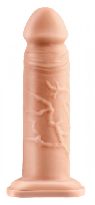 Телесный реалистичный фаллоимитатор с полостью Silicone Hollow Extension - 20 см. - Pipedream - купить с доставкой в Северске