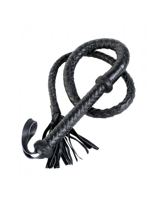 Длинный кожаный кнут с хлопушками на конце - ToyFa - купить с доставкой в Северске