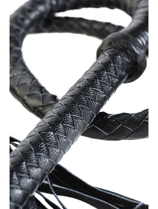 Длинный кожаный кнут с хлопушками на конце - ToyFa - купить с доставкой в Северске