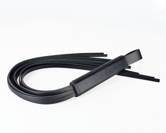 Черная кожаная плеть  Клео  - 60 см. - Sitabella - купить с доставкой в Северске