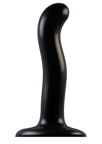 Черный фаллоимитатор-насадка Strap-On-Me P G spot Dildo size S - 16,4 см. - Strap-on-me - купить с доставкой в Северске