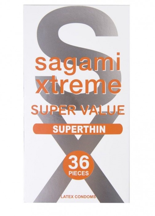 Ультратонкие презервативы Sagami Xtreme Superthin - 36 шт. - Sagami - купить с доставкой в Северске