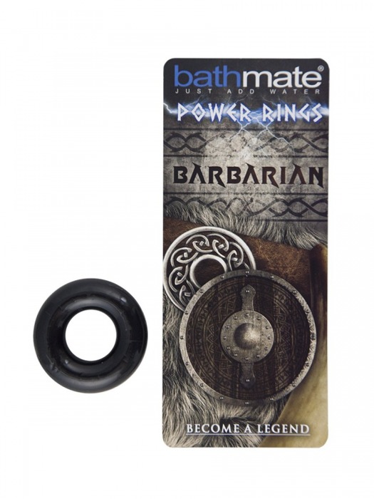 Чёрное эрекционное кольцо Barbarian - Bathmate - в Северске купить с доставкой