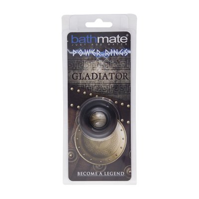 Чёрное эрекционное кольцо Gladiator - Bathmate - в Северске купить с доставкой