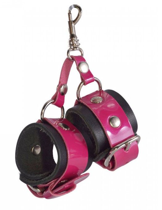 Розово-черный брелок  Наручники - Sitabella - купить с доставкой в Северске