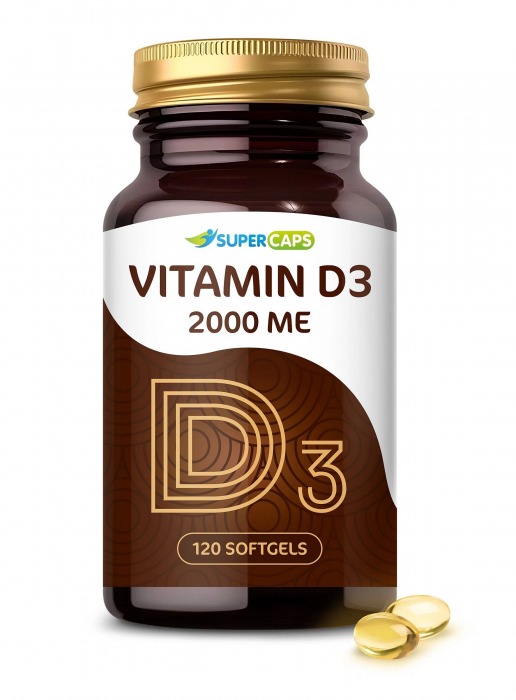 Пищевая добавка SuperCaps VITAMIN D3 2000 ME - 120 капсул - SuperCaps - купить с доставкой в Северске