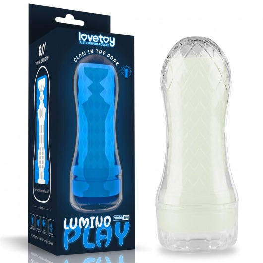 Светящийся в темноте мастурбатор Lumino Play Masturbator Pocketed - Lovetoy - в Северске купить с доставкой