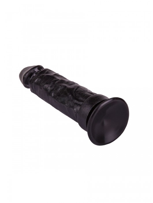 Крупный чёрный фаллоимитатор без мошонки - 20,5 см. - LOVETOY (А-Полимер)