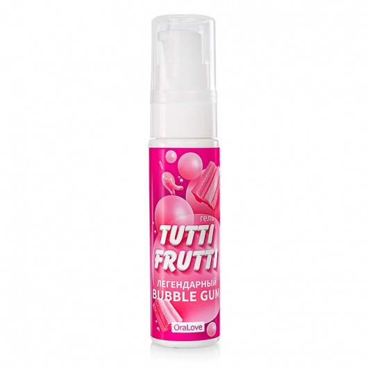 Интимный гель на водной основе Tutti-Frutti Bubble Gum - 30 гр. - Биоритм - купить с доставкой в Северске