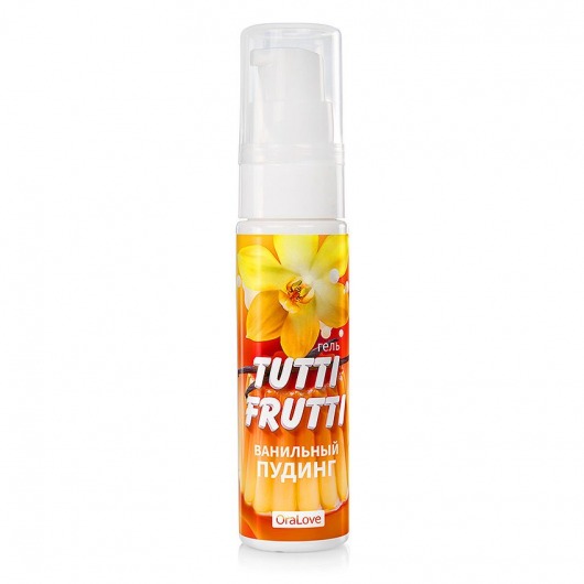 Интимный гель на водной основе Tutti-Frutti  Ванильный пудинг  - 30 гр. - Биоритм - купить с доставкой в Северске