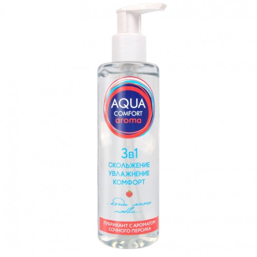 Гель-лубрикант на водной основе Aqua Comfort Aroma с ароматом персика - 195 гр. - Биоритм - купить с доставкой в Северске
