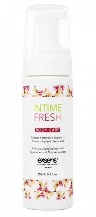 Органическая интимная очищающая пенка Intime Fresh - 150 мл. - Exsens - купить с доставкой в Северске