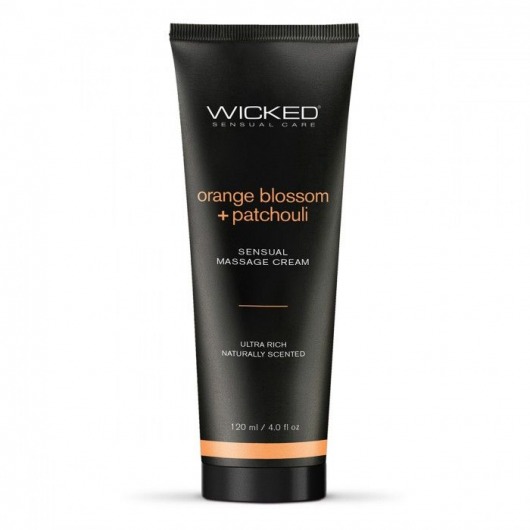 Массажный легкий крем WICKED Orange Blossom plus Patchouli - 120 мл. - Wicked - купить с доставкой в Северске