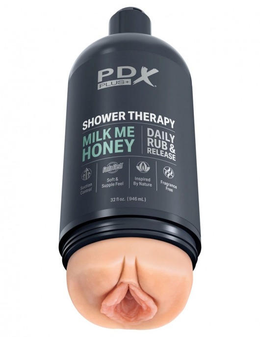 Телесный мастурбатор-вагина Shower Therapy Milk Me Honey - Pipedream - в Северске купить с доставкой