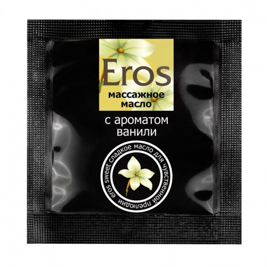 Саше массажного масла Eros sweet c ароматом ванили - 4 гр. - Биоритм - купить с доставкой в Северске