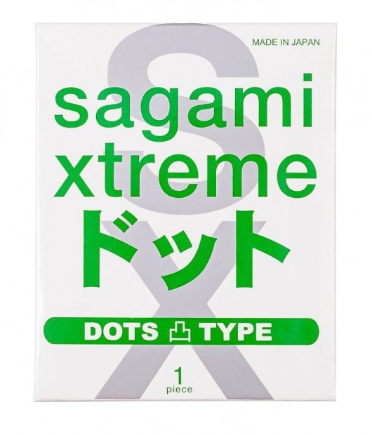 Презерватив Sagami Xtreme Type-E с точками - 1 шт. - Sagami - купить с доставкой в Северске