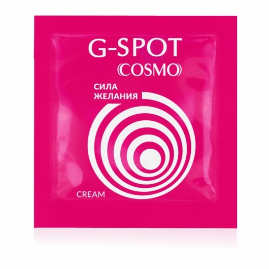 Стимулирующий интимный крем для женщин Cosmo G-spot - 2 гр. - Биоритм - купить с доставкой в Северске