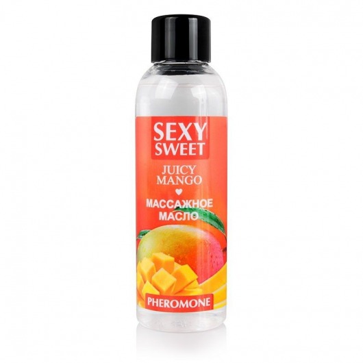 Массажное масло Sexy Sweet Juicy Mango с феромонами и ароматом манго - 75 мл. - Биоритм - купить с доставкой в Северске