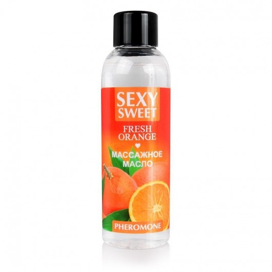 Массажное масло Sexy Sweet Fresh Orange с ароматом апельсина и феромонами - 75 мл. - Биоритм - купить с доставкой в Северске