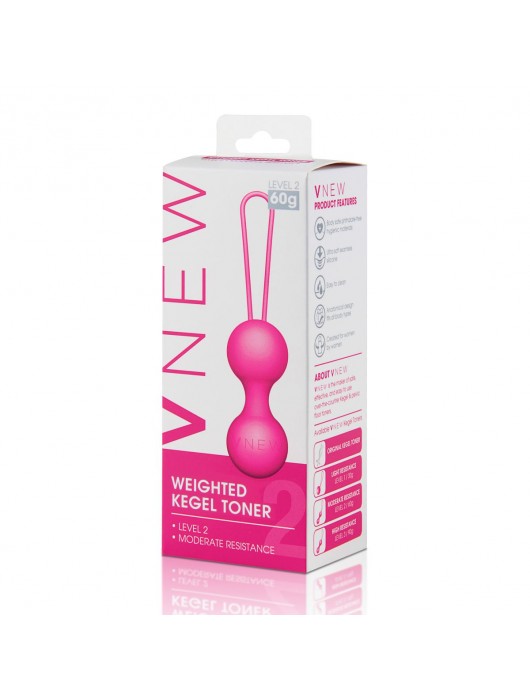 Розовые вагинальные шарики VNEW level 2 - VNEW