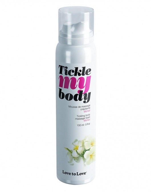 Массажная хрустящая пенка Tickle My Body Monoi с ароматом моной - 150 мл. - Love to Love - купить с доставкой в Северске