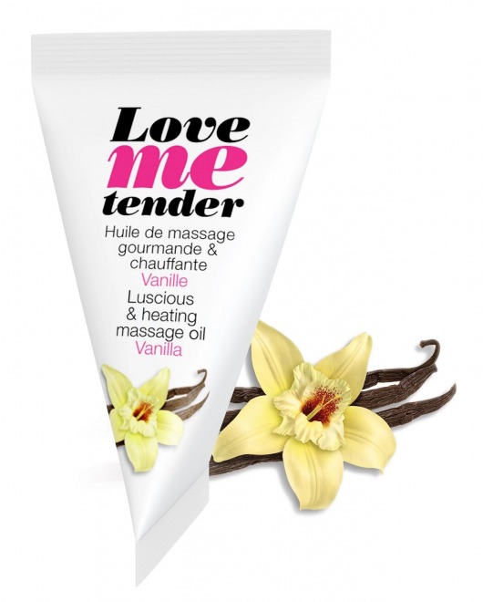 Съедобное согревающее массажное масло Love Me Tender Vanilla с ароматом ванили - 10 мл. - Love to Love - купить с доставкой в Северске