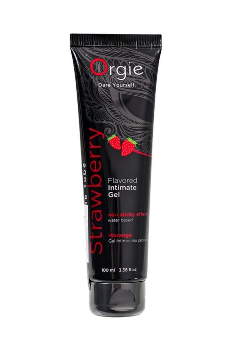 Интимный гель на водной основе Lube Tube Strawberry с клубничным вкусом - 100 мл. - ORGIE - купить с доставкой в Северске