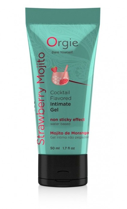 Съедобный интимный гель Orgie Lube Tube Cocktail Strawberry Mojito - 50 мл. - ORGIE - купить с доставкой в Северске