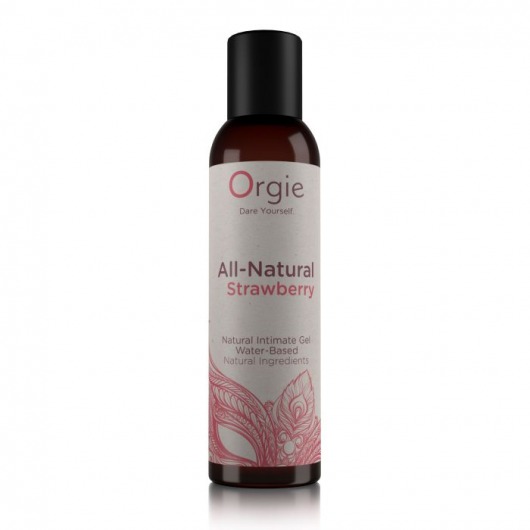 Интимный гель на водной основе All-Natural Strawberry с ароматом клубники - 150 мл. - ORGIE - купить с доставкой в Северске