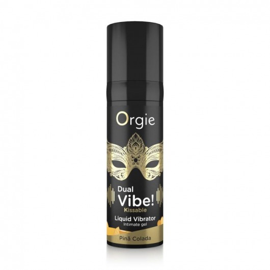 Съедобный гель Dual Vibe Pina Colada с эффектом вибрации и вкусом коктейля пина колада - 15 мл. - ORGIE - купить с доставкой в Северске