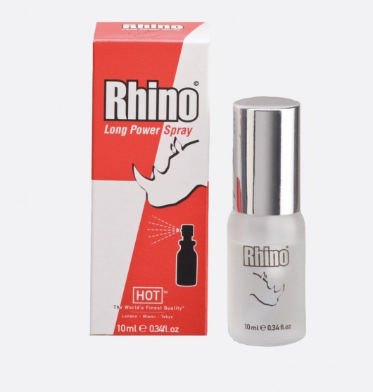 Пролонгирующий спрей для мужчин Rhino - 10 мл. - HOT - купить с доставкой в Северске