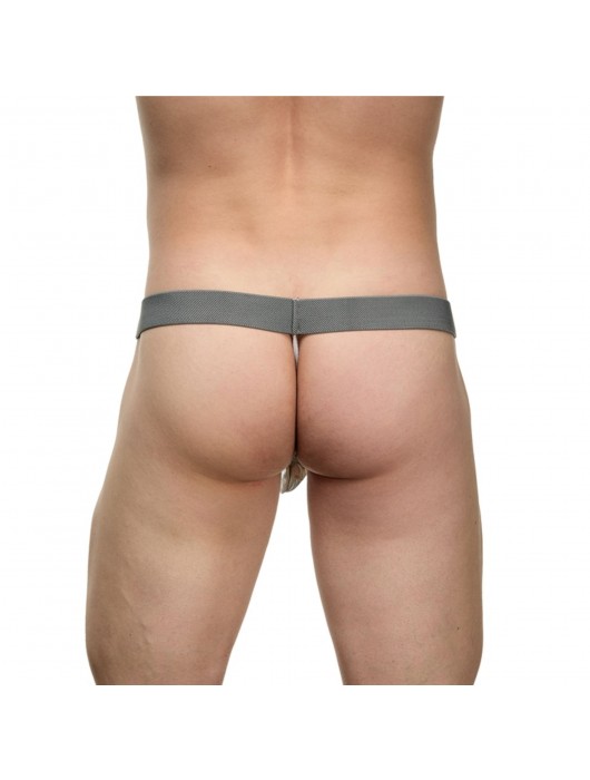 Мужские серебристые трусы-стринги - La Blinque купить с доставкой