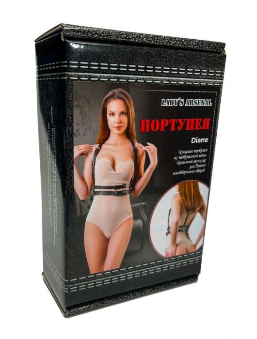 Изящная портупея из натуральной кожи Diane - БДСМ Арсенал - купить с доставкой в Северске