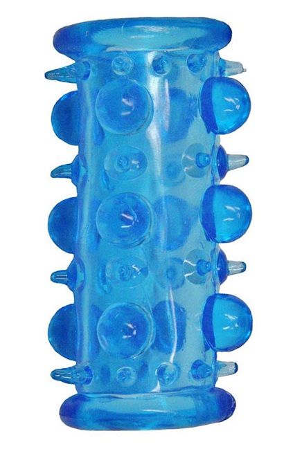 Голубая насадка с шипами и шишечками LUST CLUSTER - Dream Toys - в Северске купить с доставкой