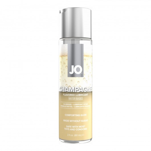 Лубрикант на водной основе JO H2O Champagne Flavored Lubricant с ароматом шампанского - 60 мл. - System JO - купить с доставкой в Северске
