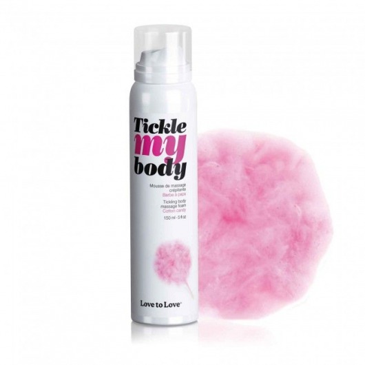 Массажная хрустящая пенка Tickle My Body Cotton Candy с ароматом сладкой ваты - 150 мл. - Love to Love - купить с доставкой в Северске