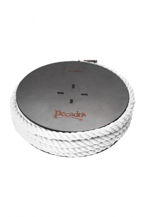 Белая веревка для шибари на катушке - 10 м. - Pecado - купить с доставкой в Северске