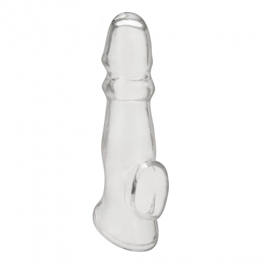 Прозрачная насадка для пениса Girthy Penis Enhancing Sleeve Extension - 17,1 см. - BlueLine - в Северске купить с доставкой
