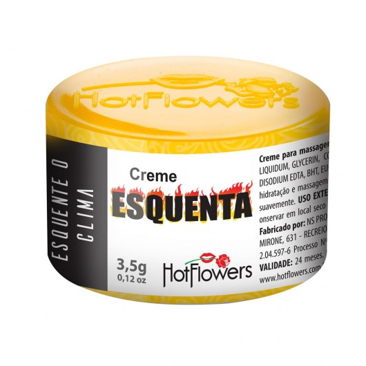 Возбуждающий крем Esquenta с разогревающим эффектом - 3,5 гр. - HotFlowers - купить с доставкой в Северске