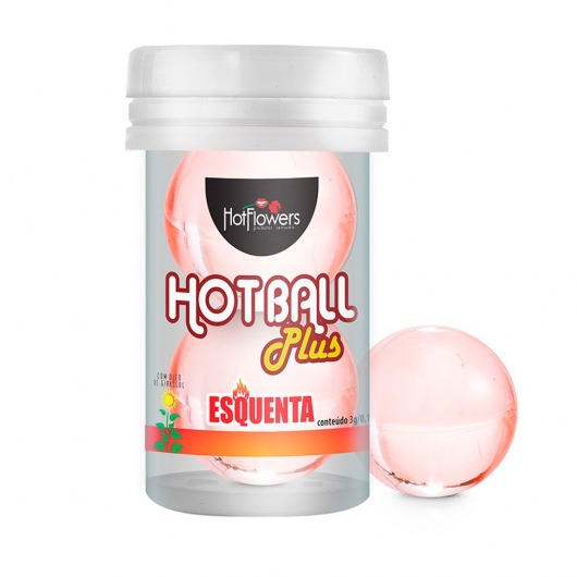 Лубрикант на масляной основе Hot Ball Plus с разогревающим эффектом (2 шарика по 3 гр.) - HotFlowers - купить с доставкой в Северске