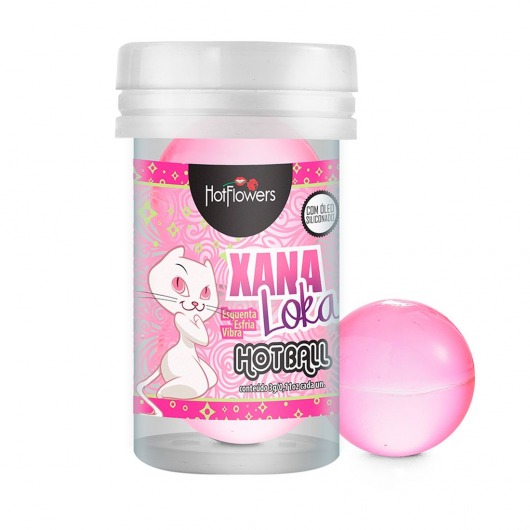 Лубрикант на силиконовой основе с эффектом вибрации Xana Loka Hot Ball (2 шарика по 3 гр.) - HotFlowers - купить с доставкой в Северске