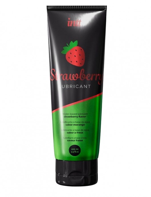 Смазка на водной основе с ароматом клубники Strawberry Lubricant - 100 мл. - INTT - купить с доставкой в Северске
